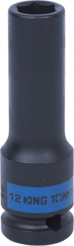 Ударная головка шестигранная с посадкой 1/2" KING TONY 443512М 12 мм глубокая 443512M