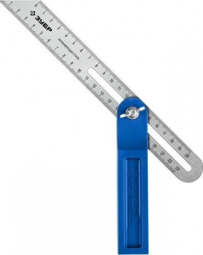 Угольник ЗУБР ПРОФЕССИОНАЛ 250 мм малка-угломер, полотно с гравированной шкал