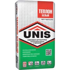 Штукатурка гипсовая Unis Теплон белый 30 кг - изображение 5