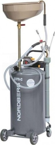 Установка для сбора масла NORDBERG 2379-CG пневматическая 65 л (серая) ЦБ-0007746