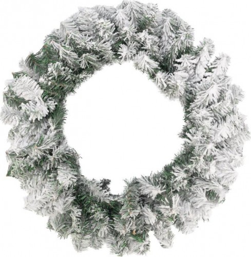Венок еловый Neon-Night заснеженный d60 см, ПВХ 307-148