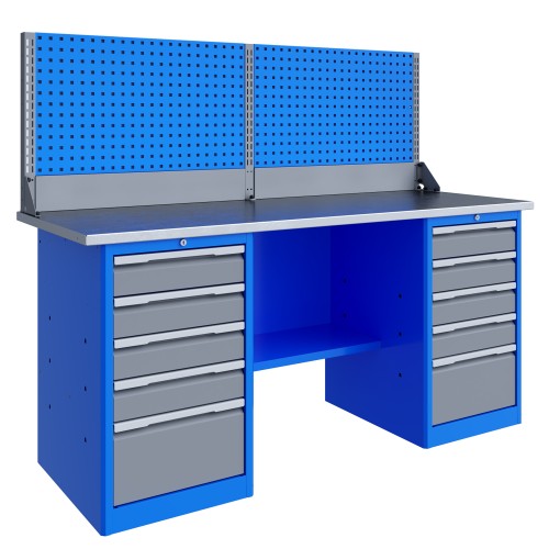 Верстак двухтумбовый ВЕРСТАКОФФ SLF 181.55.2-1