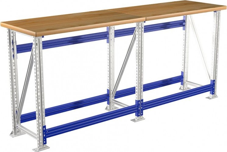 Верстак слесарный бестумбовый ПРАКТИК Master (№107) MT100.MF1/MF1/MF1.000