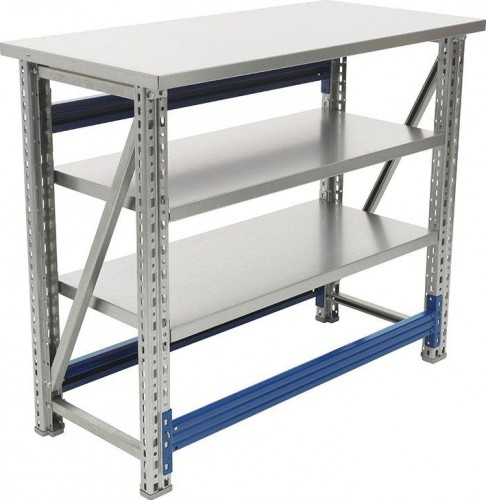 Верстак слесарный бестумбовый ПРАКТИК Master (№106) MT100.MF1/MF1.002