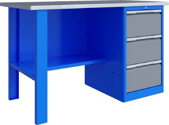 Верстак слесарный однотумбовый ВЕРСТАКОФФ TNC 141.13.2 125122