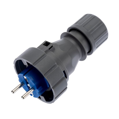 Вилка REXANT 111-013 прямая влагозащищенная 2P+PE, 16A, IP68
