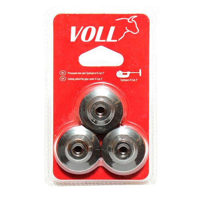 Стальной нож для трубореза VOLL 2 дюйма, комп. 3 шт