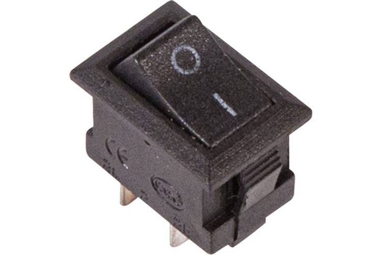 Выключатель клавишный REXANT 250V 3А (2с) ON-OFF черный  Micro  (RWB-101) ( уп.10 штук ) 36-2010