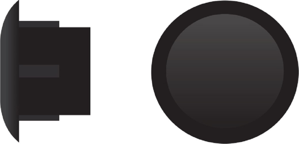 Заглушка ЕВРОПАРТНЕР ZH- 10 черная (16 000шт.) 76062314