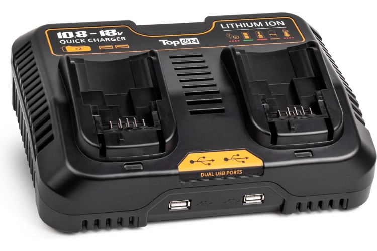 Зарядное устройство TopON Dewalt XR DCB132 10.8V-18V