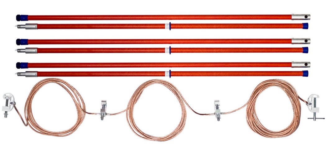 Заземление Антиток ЗПЛ-220-3 Д переносное для ВЛ до 220 кв 35 кв мм 3 штанги 388871